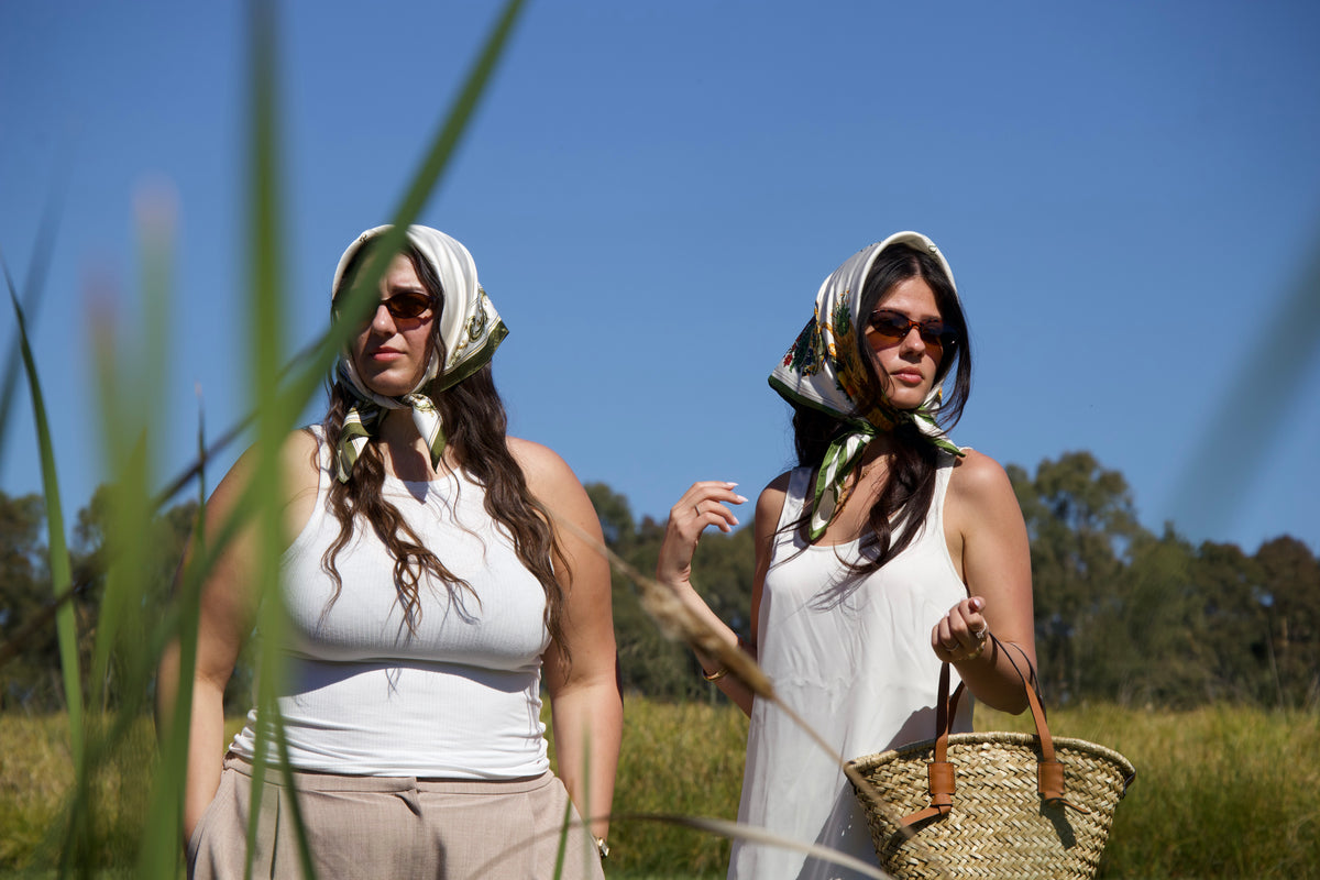 Under the Southern Sun Mulberry Silk Scarf
